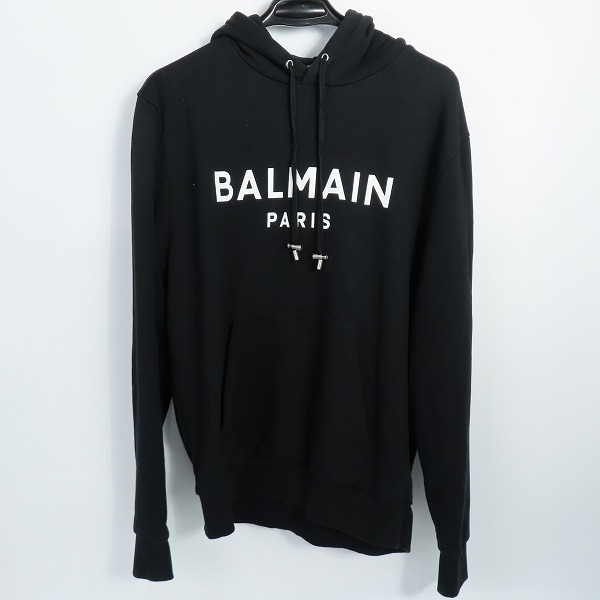 実際に弊社で買取させて頂いたBALMAIN/バルマン ロゴ フーディ パーカー JR002BB65/XL