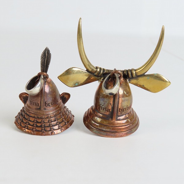実際に弊社で買取させて頂いたJINA BRING/ジナブリング oriental vibrations/オリエンタルバイブレーションズ 武者スカル 兜 ペンダント 4点セットの画像 2枚目