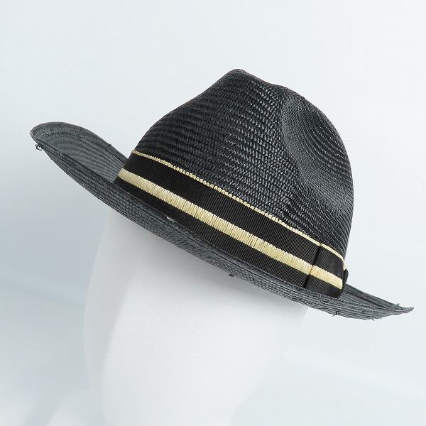 実際に弊社で買取させて頂いたBorsalino/ボルサリーノ パナマハット 中折れ 帽子 リボン 15122 7-5/8