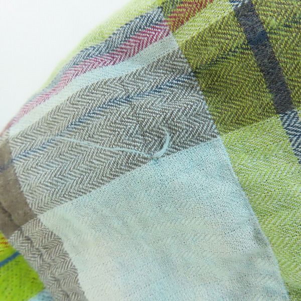 実際に弊社で買取させて頂いたL.G.B./ルグランブルー スナップボタン チェックシャツ Shirt-G /DRESS 4823KOD/1の画像 6枚目