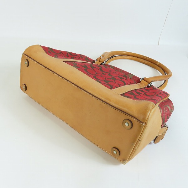 実際に弊社で買取させて頂いたCOACH/コーチ ハンドバッグ トートバッグ シグネチャー E1R-6097 の画像 2枚目
