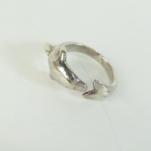 実際に弊社で買取させて頂いたHOLLYWOOD RANCH MARKET/ハリウッドランチマーケット ドルフィン/イルカ リング 17号