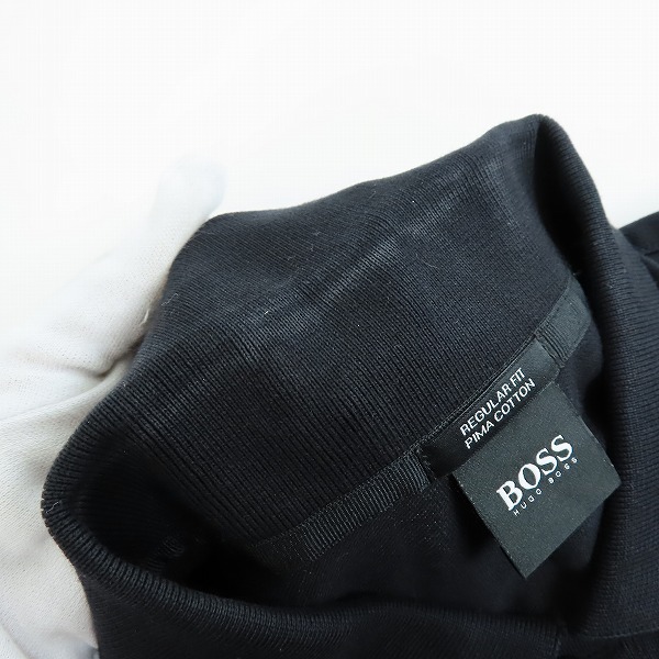 実際に弊社で買取させて頂いたHugo Boss/ヒューゴボス Regular Fit Polos in Cotton PALLAS ロゴ刺繍ポロシャツ 10108581/Mの画像 8枚目