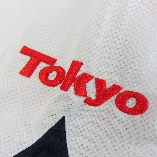 実際に弊社で買取させて頂いたZETT×BEAMS/ゼット×ビームス NPBマーク 東京ヤクルトスワローズ ホーム ユニフォーム #19 石川雅規/Oの画像 4枚目