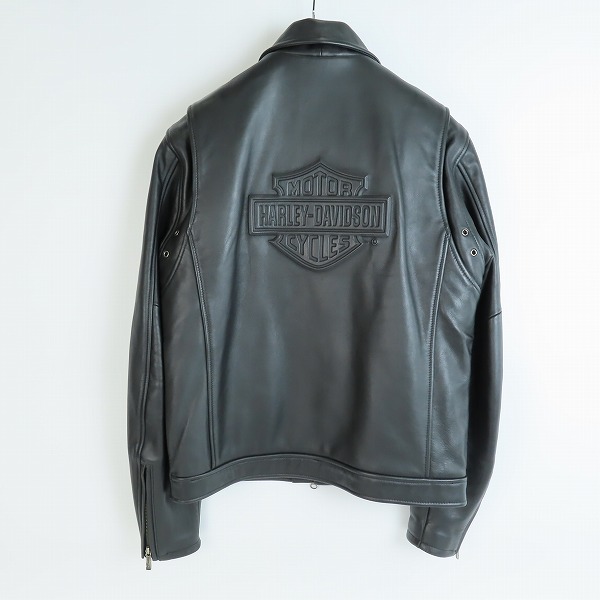 実際に弊社で買取させて頂いたHARLEY DAVIDSON/ハーレーダビッドソン レザージャケット/Sの画像 1枚目