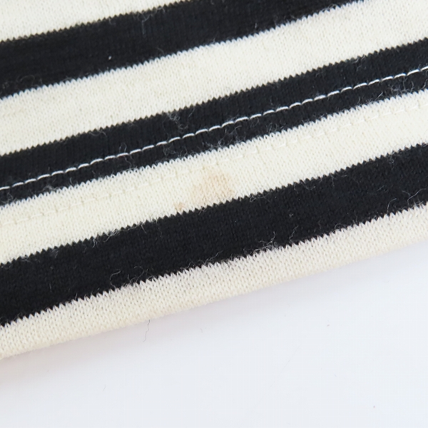 実際に弊社で買取させて頂いたJUNYA WATANABE COMME des GARCONS/ジュンヤワタナベ スタッズ装飾 ボーダー カットソー JP-T014 AD2015 Mの画像 5枚目