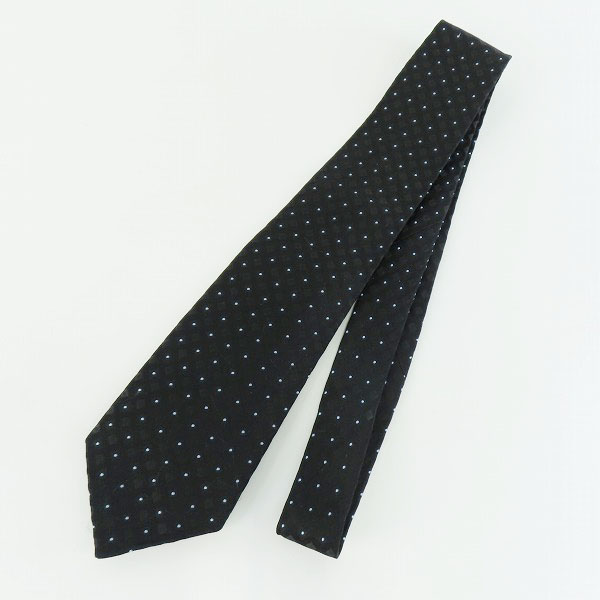 実際に弊社で買取させて頂いたPaul Smith/ポールスミス シルク100% ドット柄 ブラック ネクタイ