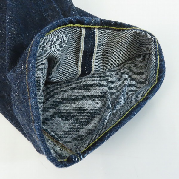 実際に弊社で買取させて頂いたDENIME×WAREHOUSE/ドゥニーム×ウェアハウス Lot.221 ボタンフライ デニムパンツ/ジーンズ/W38L32の画像 7枚目