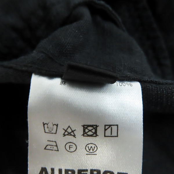 実際に弊社で買取させて頂いたAUBERGE/オーベルジュ Brilla per il gusto チャイナボタン リネン シャツジャケット/40の画像 4枚目