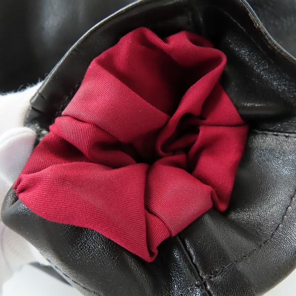 実際に弊社で買取させて頂いたBACKLASH/バックラッシュ オリーチェイタリアンショルダー レザー ダブルライダース 1572-02/Lの画像 6枚目