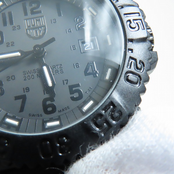 実際に弊社で買取させて頂いたLUMINOX/ルミノックス NAVY SEALS/ネイビーシールズ 腕時計/ウォッチ ブラック 3050/3950の画像 4枚目