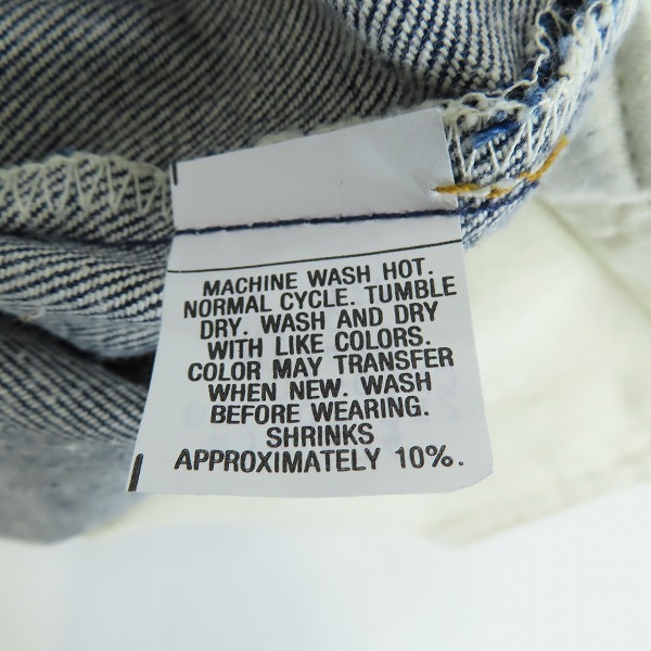 実際に弊社で買取させて頂いたLEVIS/リーバイス 501 米国製 刻印501 デニムパンツ 501-0000/W34L34の画像 3枚目