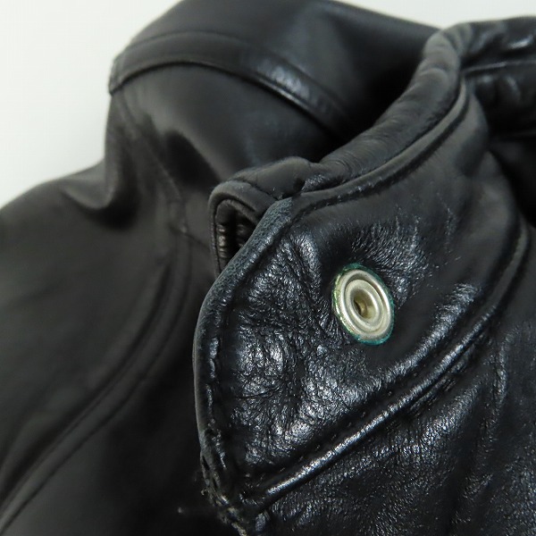 実際に弊社で買取させて頂いたHARLEY-DAVIDSON/ハーレーダビッドソン 牛革 レザー シャツジャケットの画像 7枚目
