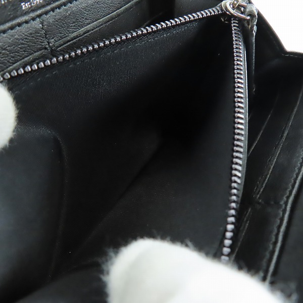 実際に弊社で買取させて頂いたJIMMY CHOO/ジミーチュウ CARNABY/カーナビー スタースタッズ ラウンドジップ ウォレットの画像 4枚目