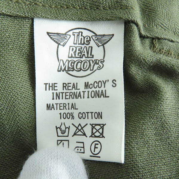 実際に弊社で買取させて頂いたTHE REAL McCOY'S/リアルマッコイズ コットン ボタンフライ パンツ 30の画像 4枚目