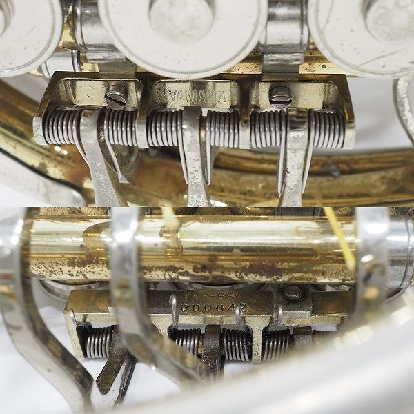 実際に弊社で買取させて頂いた★【使用感有り】YAMAHA/ヤマハ YHR-661/YHR661 フルダブルホルン ハードケース付きの画像 5枚目