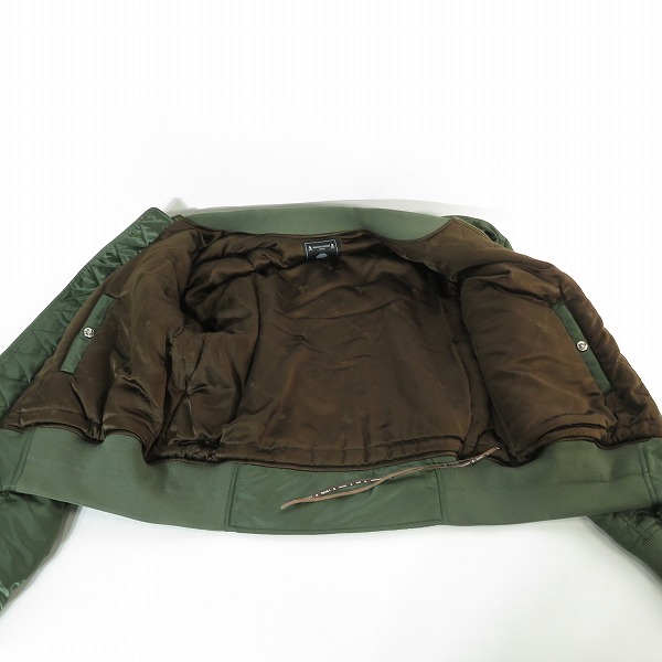 実際に弊社で買取させて頂いたmastermind/マスターマインド 裏地カシミア MA-1 フライト/ボンバージャケット MJ20E05-BL027/Mの画像 3枚目