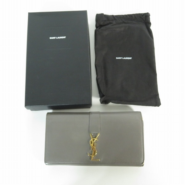 実際に弊社で買取させて頂いたSAINT LAURENT PARIS/サンローランパリ 二つ折り 長財布の画像 9枚目