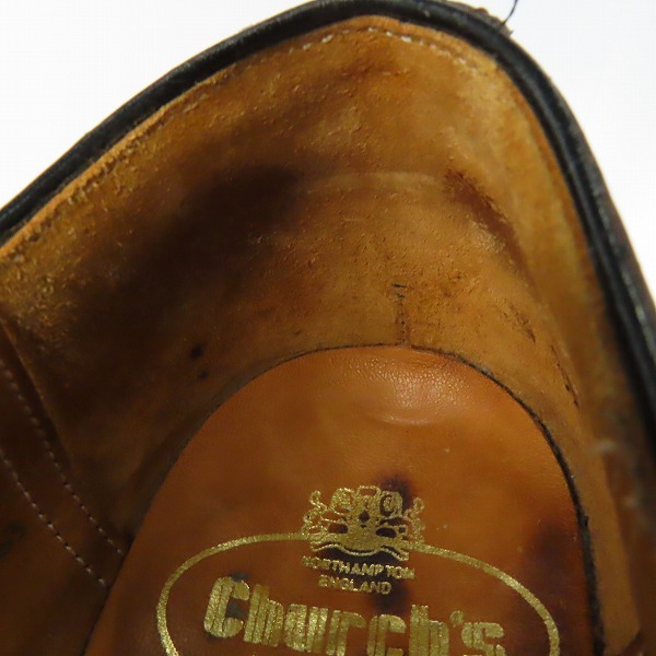 実際に弊社で買取させて頂いたChurch's/チャーチ ウィングチップ レザーシューズ/5.5Fの画像 7枚目