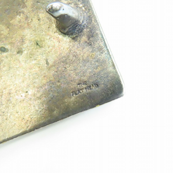 実際に弊社で買取させて頂いたTHE FLAT HEAD/フラットヘッド プレートバックル レザーベルト 34の画像 3枚目