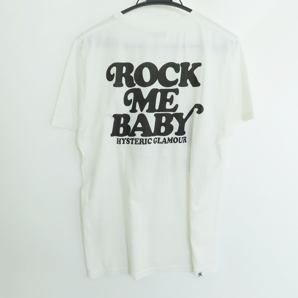 実際に弊社で買取させて頂いたHYSTERIC GLAMOUR/ヒステリックグラマー ROCK ME BABY ガール プリント Tシャツ 0262CT15/Mの画像 1枚目