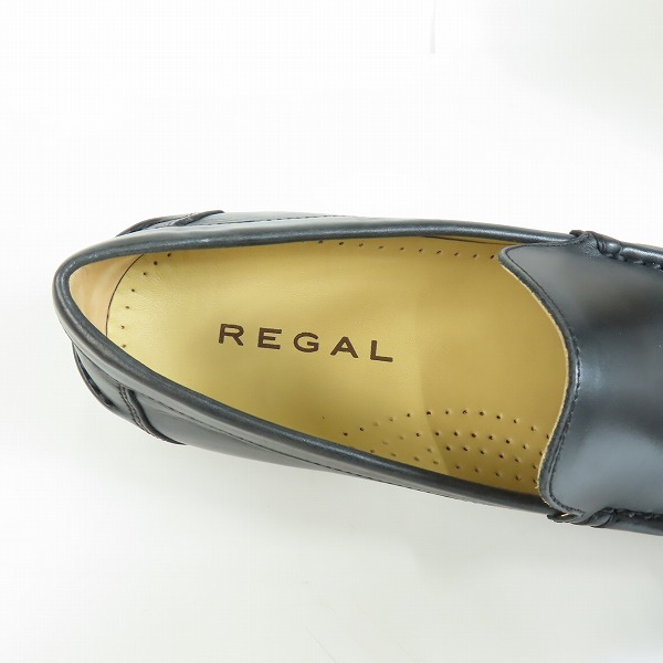 実際に弊社で買取させて頂いたREGAL/リーガル スクエアトゥ ヴァンプローファー W346/24.5の画像 4枚目