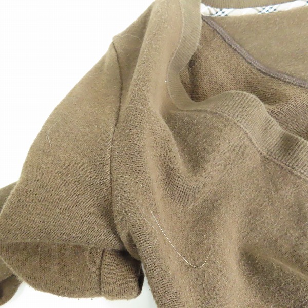 実際に弊社で買取させて頂いたBURBERRY BLUE LABEL/バーバリーブルーレーベル ニット/ブラウン/38の画像 9枚目