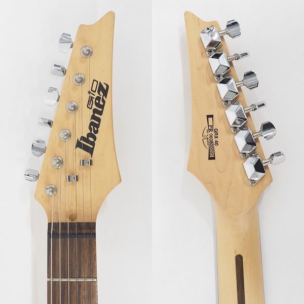 実際に弊社で買取させて頂いた★Ibanez/アイバニーズ Gioシリーズ GRX40 ストラトシェイプ SSH エレキギター ソフトケース付の画像 2枚目