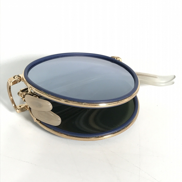 実際に弊社で買取させて頂いたRAY-BAN/レイバン 折りたたみサングラス ラウンド フォールディング サングラス アイウェア ブルー RB3517の画像 7枚目