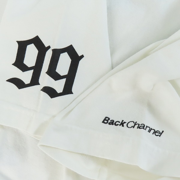 実際に弊社で買取させて頂いたBack Channel/バックチャンネル 半袖Tシャツ ホワイト/Mの画像 4枚目