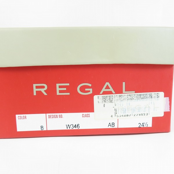 実際に弊社で買取させて頂いたREGAL/リーガル スクエアトゥ ヴァンプローファー W346/24.5の画像 9枚目