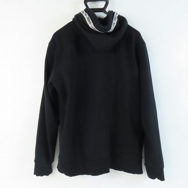 実際に弊社で買取させて頂いたDIESEL/ディーゼル フードロゴ ジップアップパーカー Lの画像 1枚目