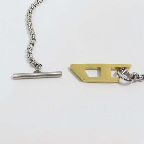 実際に弊社で買取させて頂いたDIESEL/ディーゼル ネックレス ステンレス スチール DX1378931の画像 2枚目