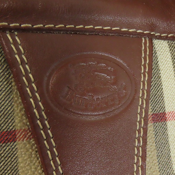 実際に弊社で買取させて頂いたBurberrys/バーバリーズ チェック柄 ボストンバッグの画像 4枚目