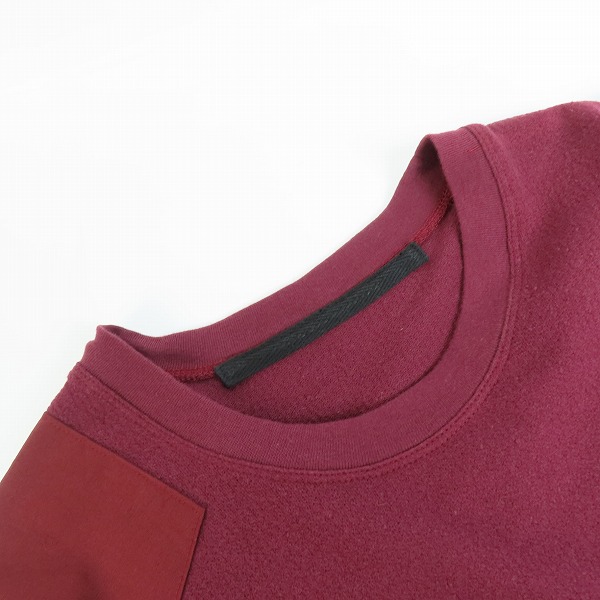 実際に弊社で買取させて頂いたJULIUS/ユリウス 18FW バーガンディー Tシャツ カットソー/1の画像 5枚目