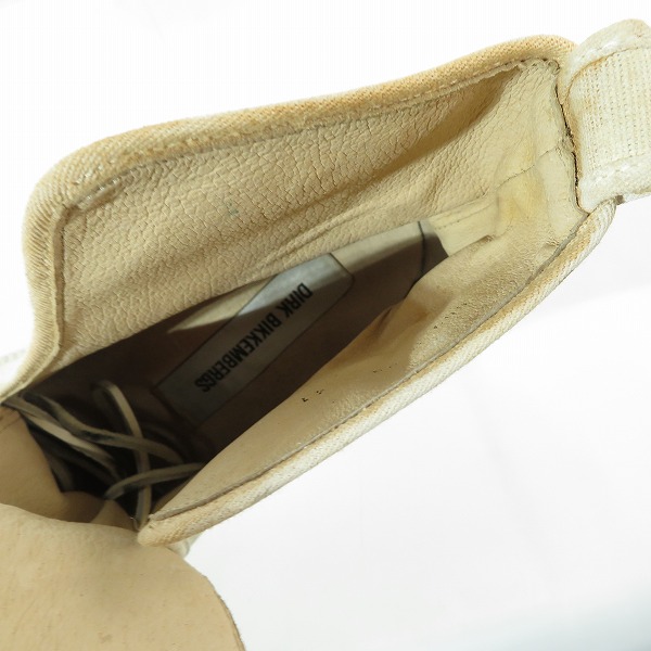 実際に弊社で買取させて頂いたDIRK BIKKEMBERGS/ダークビッケンバーグ キャンバスブーツ/41の画像 4枚目