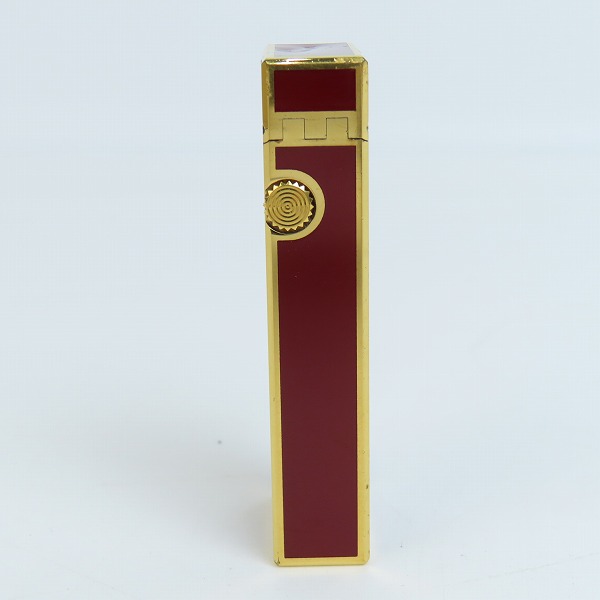 実際に弊社で買取させて頂いたdunhill/ダンヒル サイドローラー ライター ボルドー×ゴールドの画像 2枚目