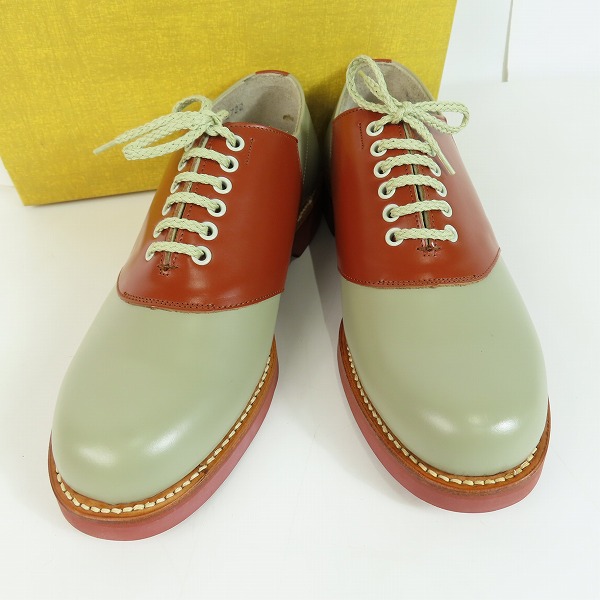 実際に弊社で買取させて頂いたREGAL/リーガル サドルオックスフォードシューズ グレー×ブラウン 2051N 25.5