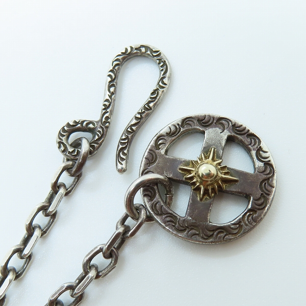 実際に弊社で買取させて頂いたARIZONA FREEDOM/アリゾナフリーダム 太陽神 唐草 メディスンホイール/フック チェーン/ネックレスの画像 2枚目