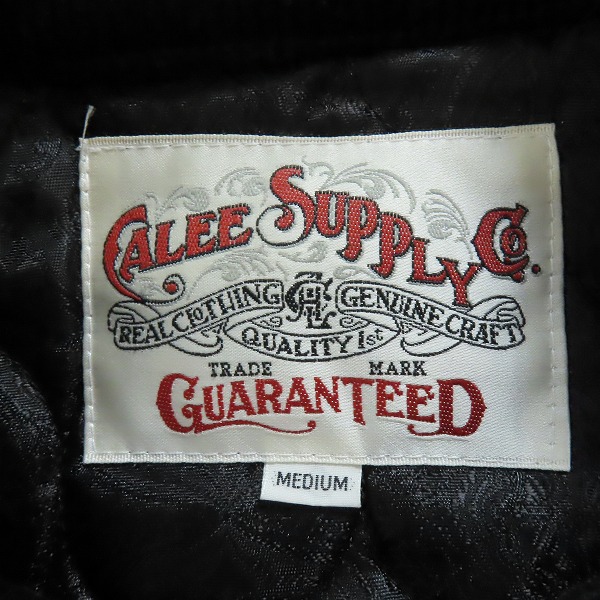 実際に弊社で買取させて頂いたCALEE/キャリー EMBROIDERY CORDUROY AWARD TYPE JACKET コーデュロイ アワードジャケット CL-23AW059 Mの画像 2枚目