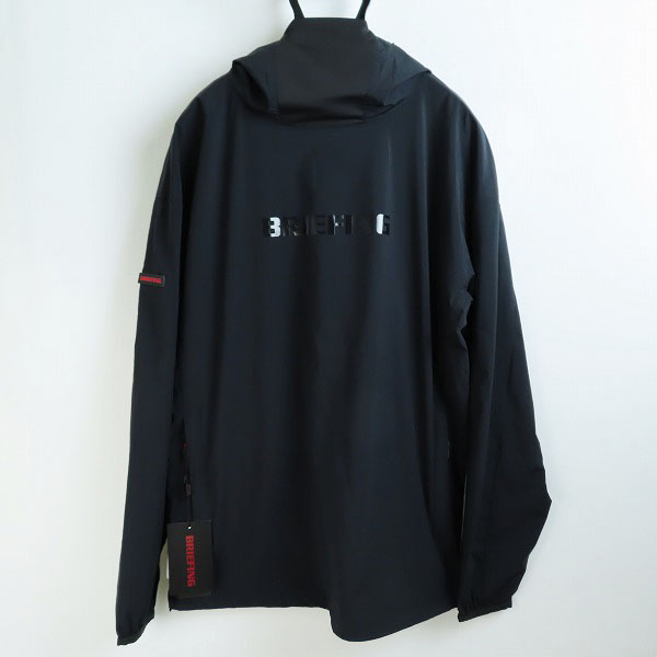 実際に弊社で買取させて頂いた【未使用】BRIEFING GOLF/ブリーフィング MS WIND HOODIE/ウインドフーディ パーカー ブラック BRG223M19/M