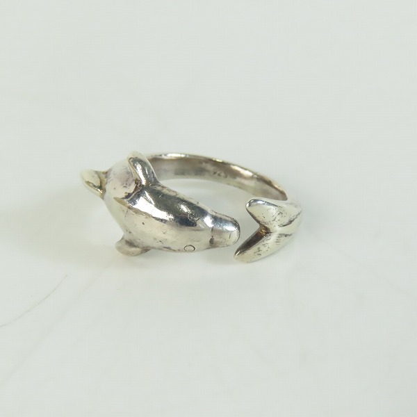 実際に弊社で買取させて頂いたHOLLYWOOD RANCH MARKET/ハリウッドランチマーケット ドルフィン/イルカ リング 14.5号の画像 1枚目