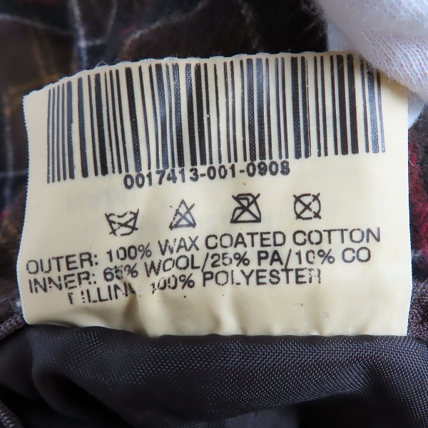 実際に弊社で買取させて頂いたBARBOUR/バブアー L65 NEW MARKET JK オイルド コーティング ジャケット/14の画像 6枚目