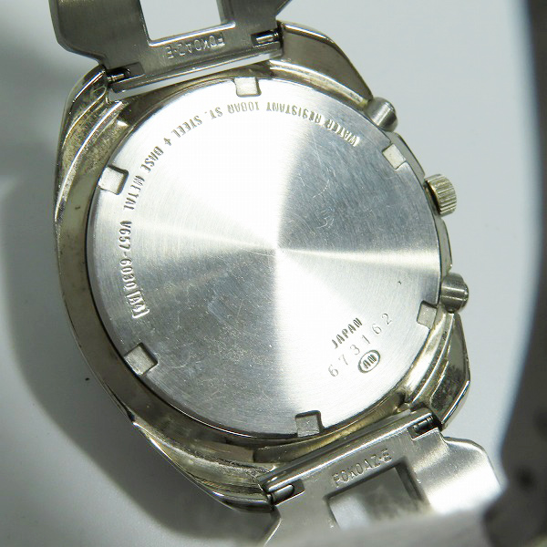 実際に弊社で買取させて頂いたSEIKO/セイコー ALBA/アルバ AKA クロノグラフ V657-6030【動作未確認】の画像 4枚目