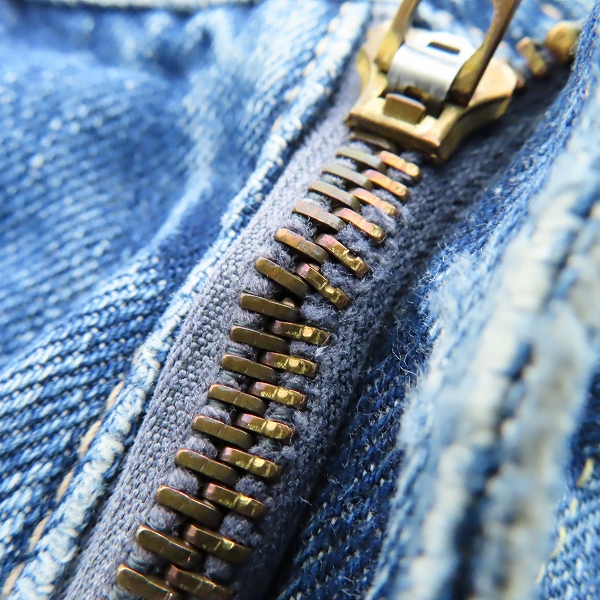 実際に弊社で買取させて頂いたLevi’s/リーバイス 刻印無/TALONジップ/赤耳/隠しリベット/Vステッチ/リペア ヴィンテージ/ビンテージ デニムパンツの画像 7枚目