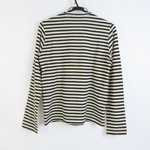 実際に弊社で買取させて頂いたJUNYA WATANABE COMME des GARCONS/ジュンヤワタナベ スタッズ装飾 ボーダー カットソー JP-T014 AD2015 Mの画像 1枚目