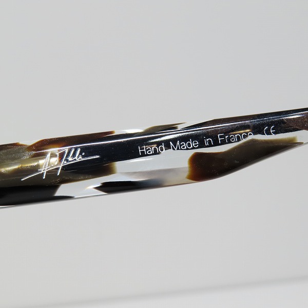 実際に弊社で買取させて頂いたalain mikli/アラン ミクリ マーブル柄 サングラスフレーム/アイウェア AL1214 3052の画像 4枚目