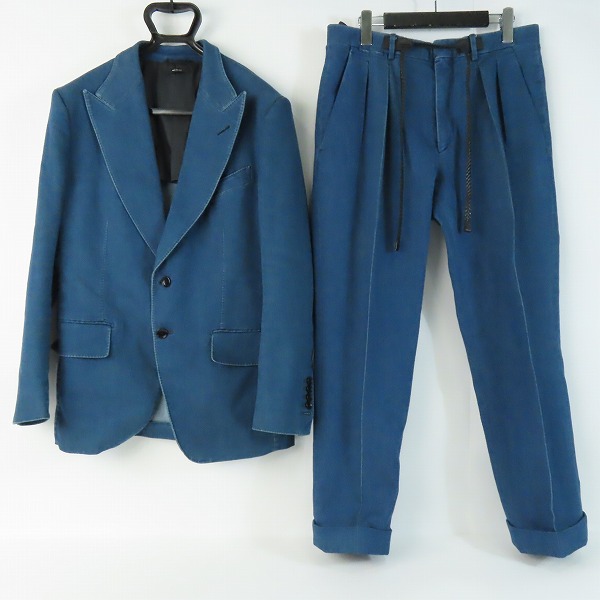 実際に弊社で買取させて頂いたTOM FORD/トムフォード 20-21AW DENIM ATTICUS JACKET ウォッシュ加工 デニム スーツ/セットアップ 874R11/6-50C/7-46R