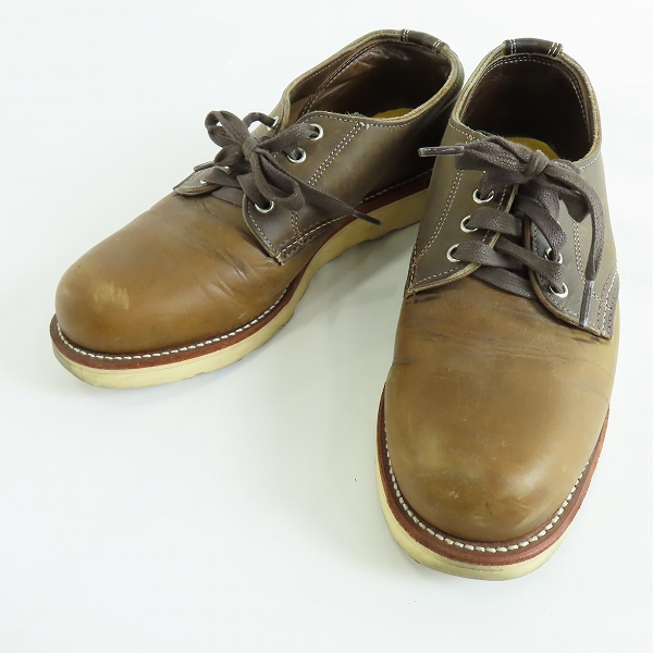 実際に弊社で買取させて頂いたCHIPPEWA/チペワ プレーントゥ ローカット レザー シューズ ブラウン系 1901M47/26