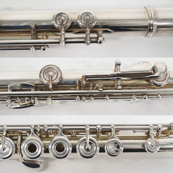 実際に弊社で買取させて頂いたYAMAHA/ヤマハ YFL-581/YFL581 フルート 管体銀製 リングキー H足部管 ハードケース・ケースカバー付の画像 5枚目